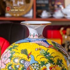 Quả Hút Lộc Nhị Cảnh Vẽ Vàng Công Đào Mã Đáo Thành Công