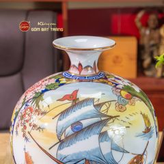 Quả Hút Lộc Nhị Cảnh Vẽ Vàng Thuận Buồm Mã Đáo Thành Công