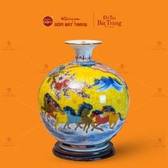 Quả Hút Lộc Nhị Cảnh Vẽ Vàng Công Đào Mã Đáo Thành Công