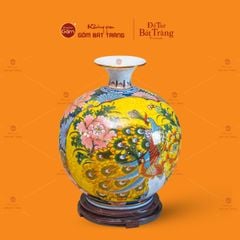 Quả Hút Lộc Nhị Cảnh Vẽ Vàng Công Đào Mã Đáo Thành Công