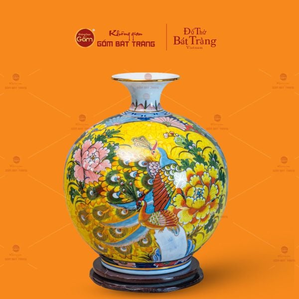 Quả Hút Lộc Nhị Cảnh Vẽ Vàng Công Đào Mã Đáo Thành Công