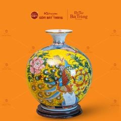Quả Hút Lộc Nhị Cảnh Vẽ Vàng Công Đào Mã Đáo Thành Công