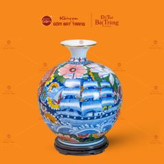 Quả Hút Lộc Nhị Cảnh Vẽ Vàng Niên Niên Hữu Dư Thuận Buồm