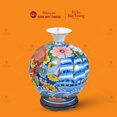 Quả Hút Lộc Nhị Cảnh Vẽ Vàng Niên Niên Hữu Dư Thuận Buồm