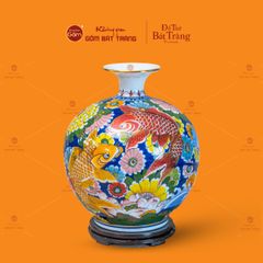Quả Hút Lộc Nhị Cảnh Vẽ Vàng Niên Niên Hữu Dư Thuận Buồm