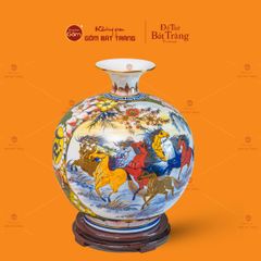 Quả Hút Lộc Nhị Cảnh Vẽ Vàng Thuận Buồm Mã Đáo Thành Công