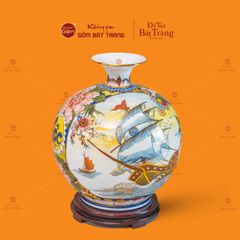 Quả Hút Lộc Nhị Cảnh Vẽ Vàng Thuận Buồm Mã Đáo Thành Công