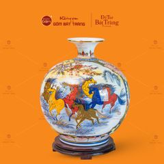 Quả Hút Lộc Nhị Cảnh Vẽ Vàng Thuận Buồm Mã Đáo Thành Công