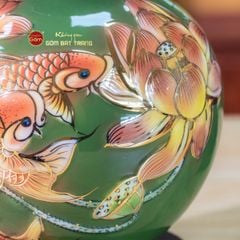 Quả Hút Lộc Chạm Nổi Vẽ Vàng Niên Niên Hữu Dư
