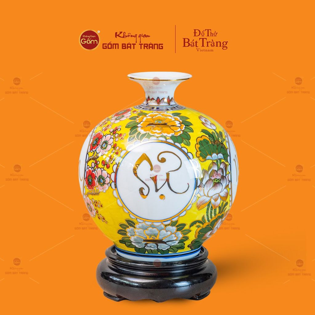 Quả Hút Lộc Vẽ Vàng Hoa Phú Quý Vạn Sự Như Ý