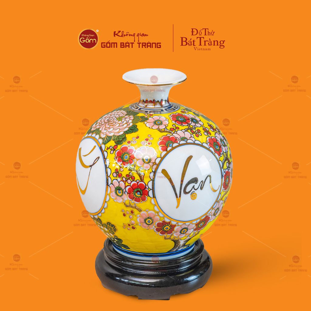 Quả Hút Lộc Vẽ Vàng Hoa Phú Quý Vạn Sự Như Ý