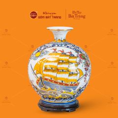 Quả Hút Lộc Vẽ Vàng Nhị Cảnh Cá Chép Thuận Buồm