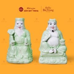 Bộ Tượng Thần Tài Thổ Địa Men Ngọc