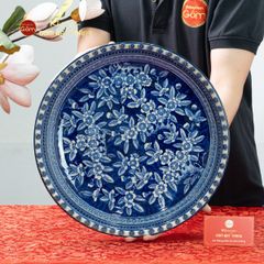Đĩa Trưng Bày Hoa Đào Nở Rộ