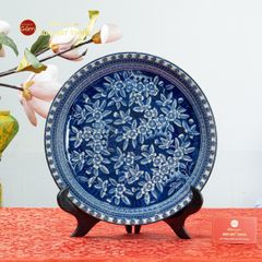 Đĩa Trưng Bày Hoa Đào Nở Rộ