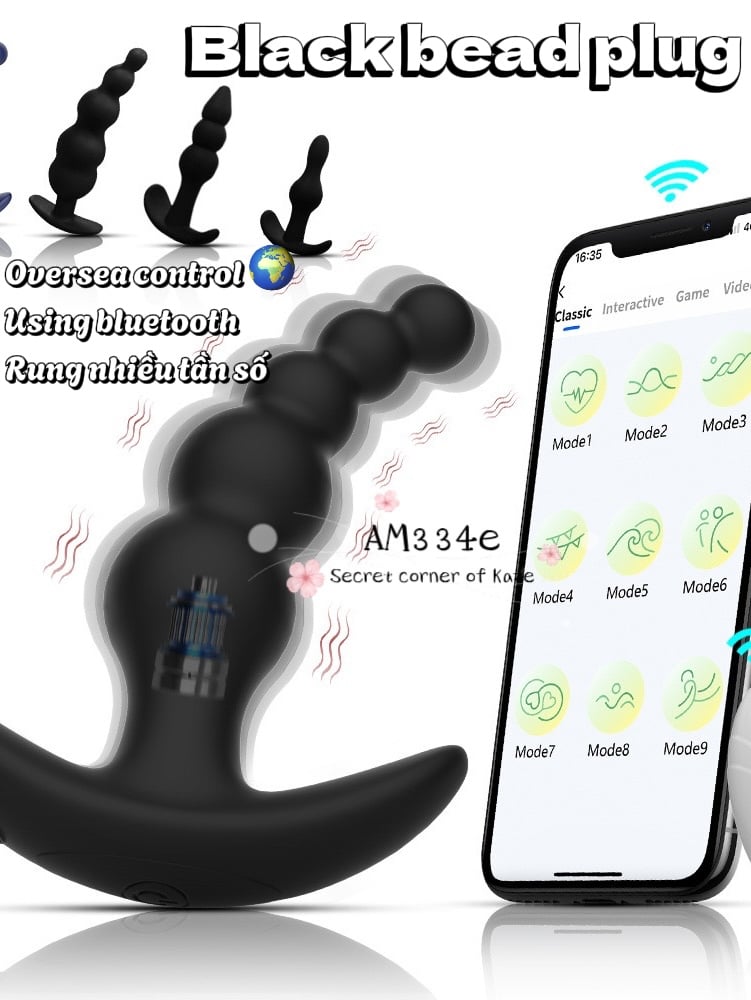 Black bead plug AM334e