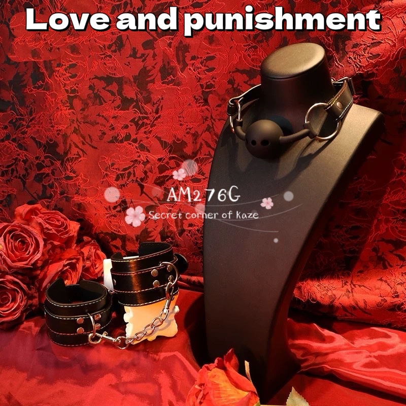 Gag + còng tay đen AM276G