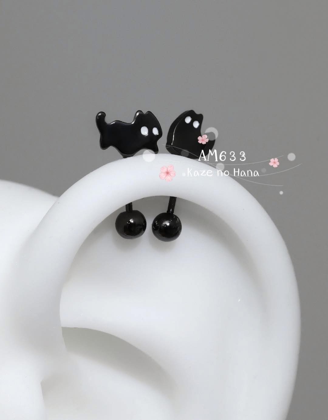 Cute cat earings AM633