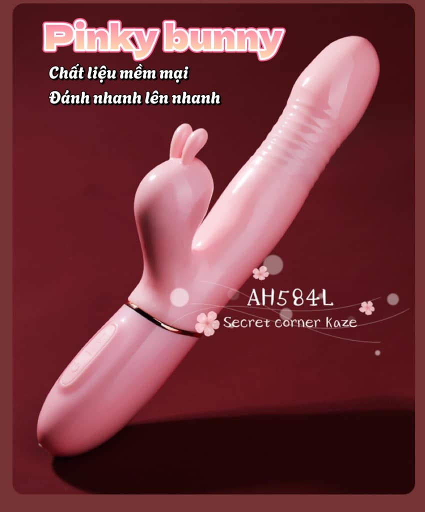 Pinky bunny gậy sextoy rung thụt hút AH584L