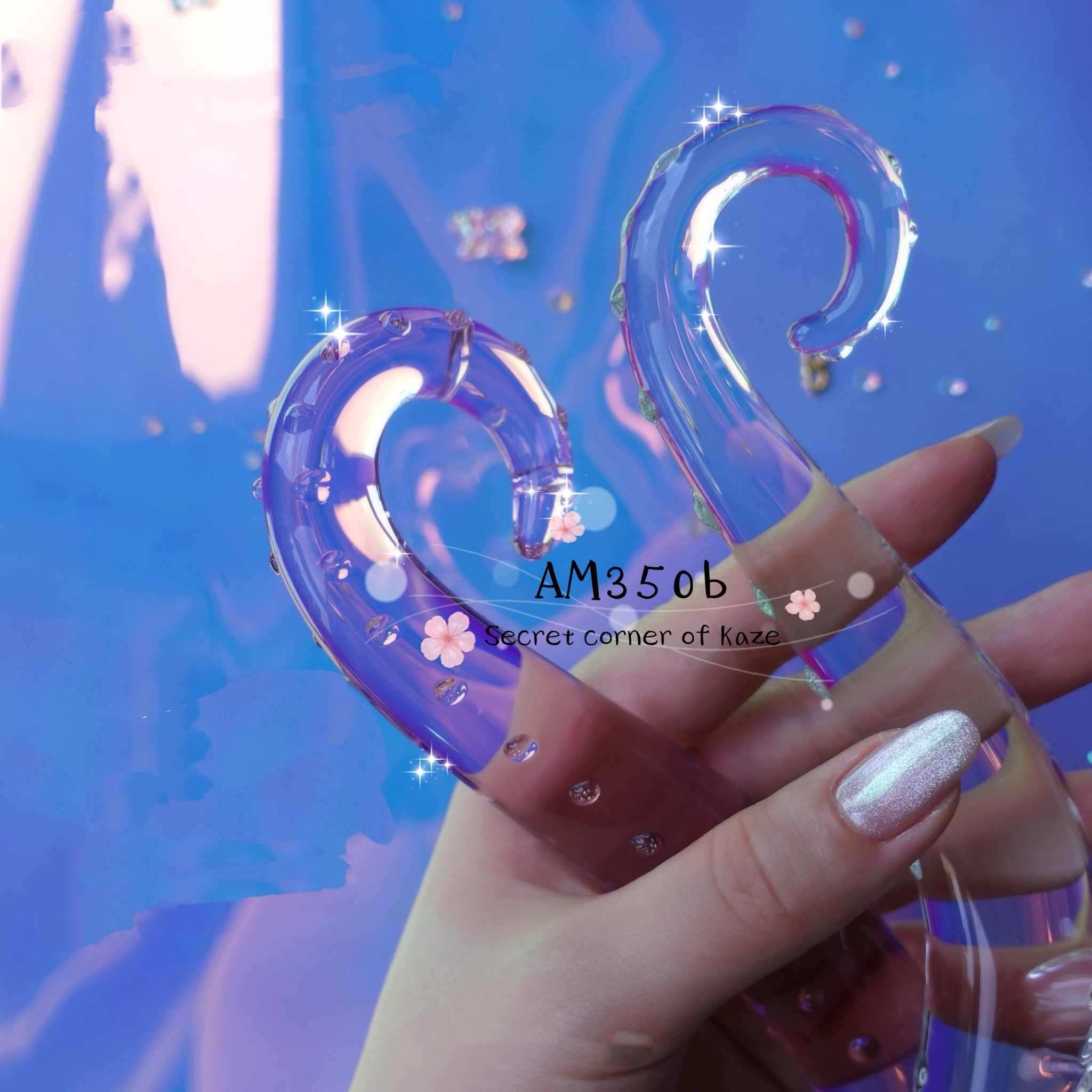 Buttplug glass tentacle AM350b