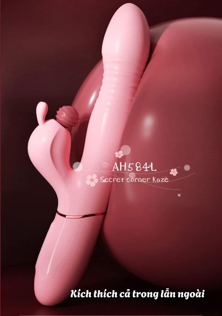 Pinky bunny gậy sextoy rung thụt hút AH584L