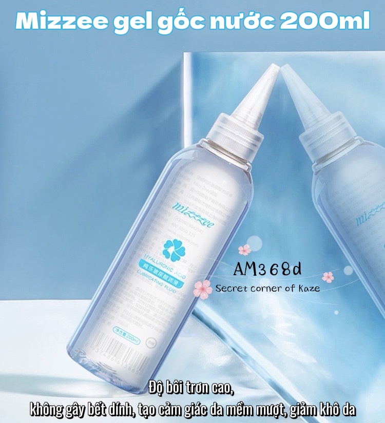 Lube gel gốc nước Mizzee 200ml