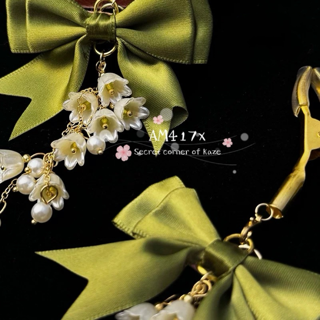 Lily of the valley buttplug + kẹp ti hoa AM417x