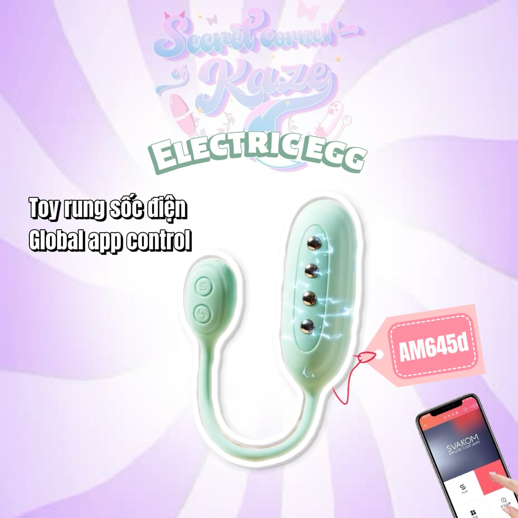 Toy trứng rung sốc điện AM645d
