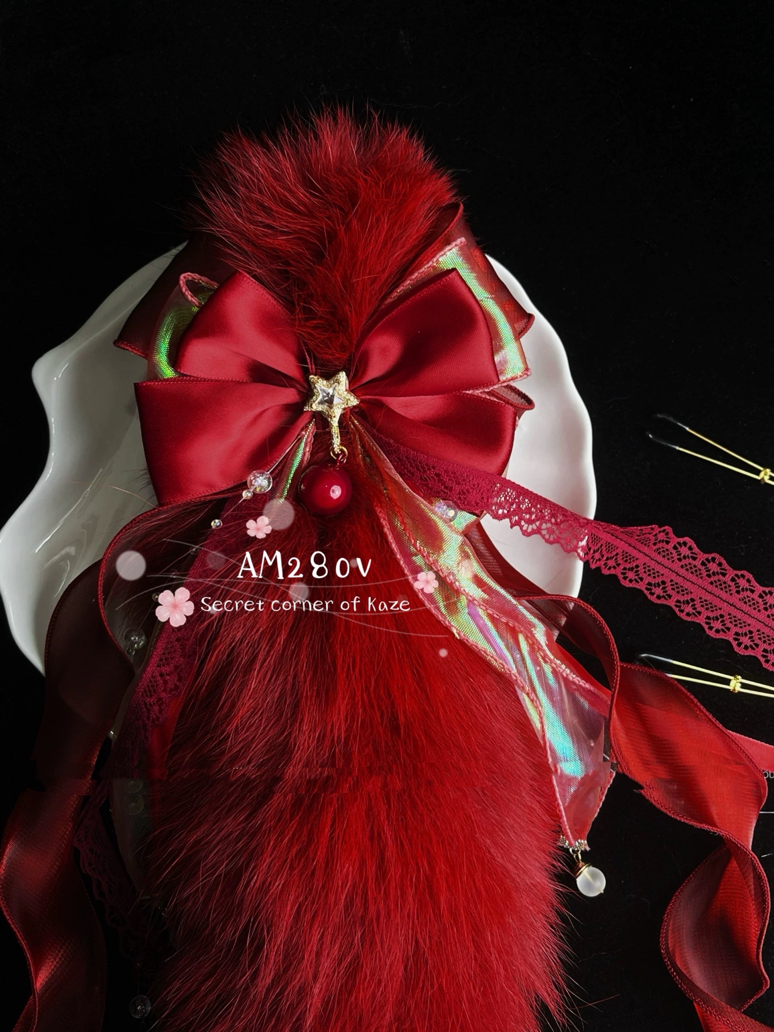 Buttplug tail đuôi hồ ly đỏ cosplay AM280v