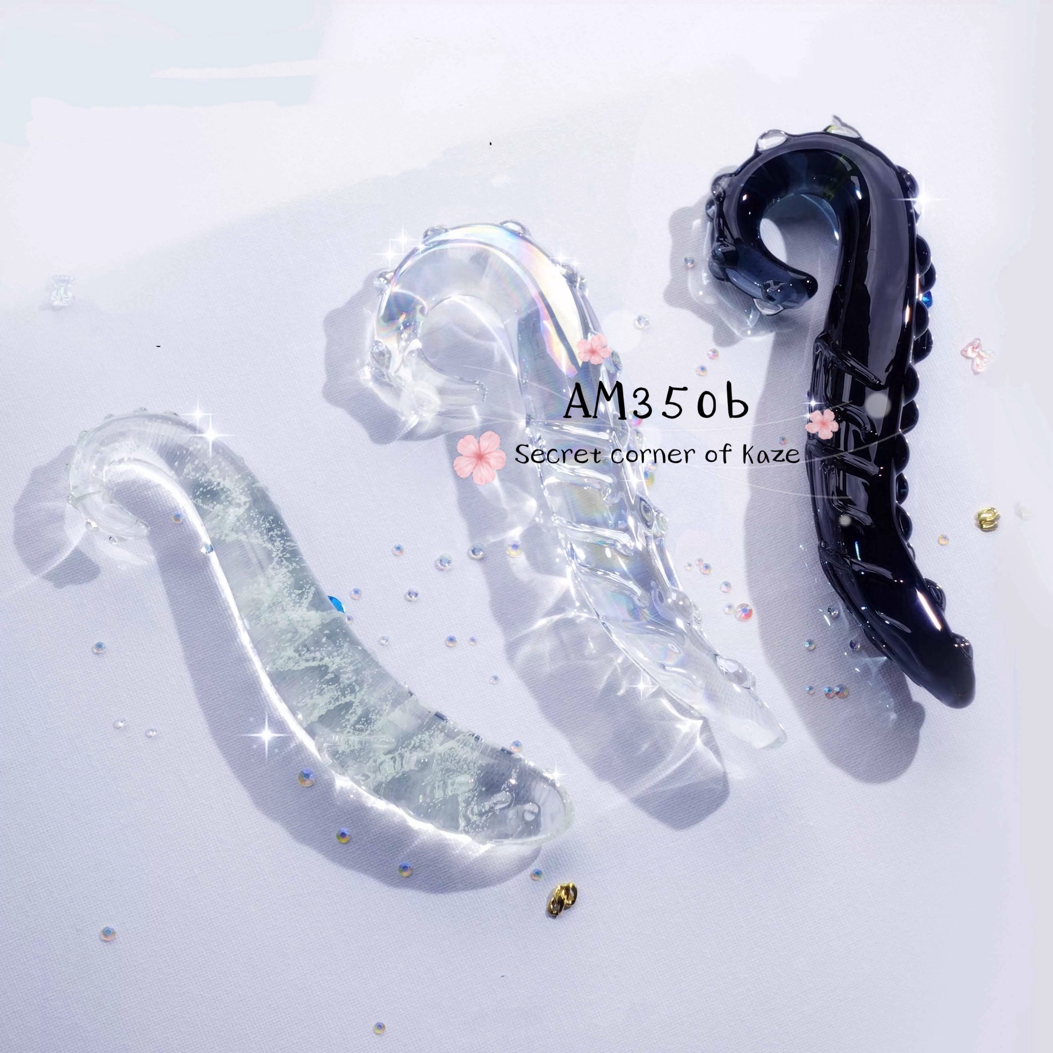 Buttplug glass tentacle AM350b