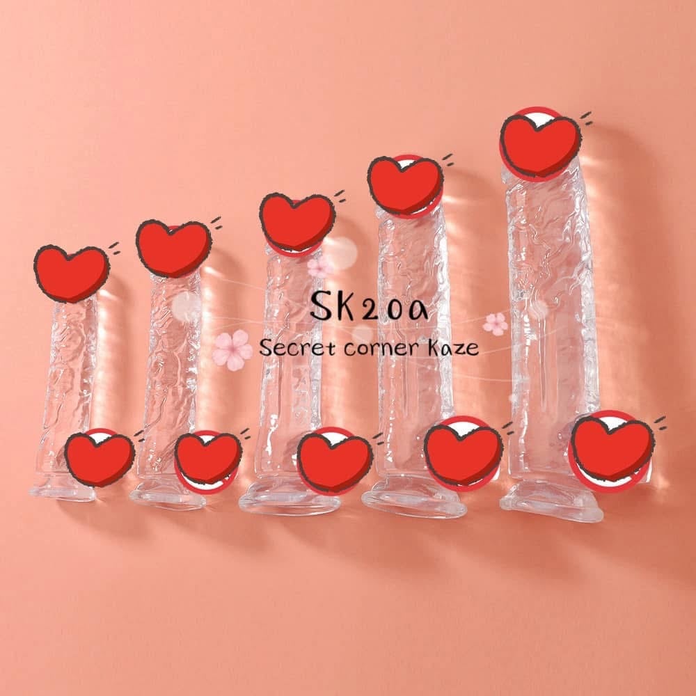 Sextoy silicone trong suốt ba màu SK20a