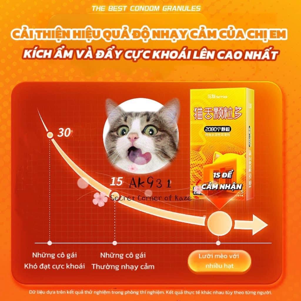 Bao cao su lưỡi mèo AK931