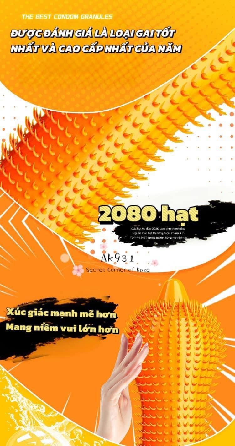 Bao cao su lưỡi mèo AK931