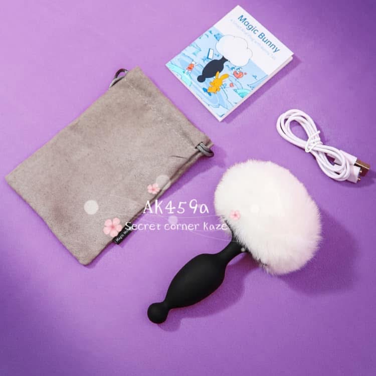 Đuôi thỏ buttplug rung có app AK459a