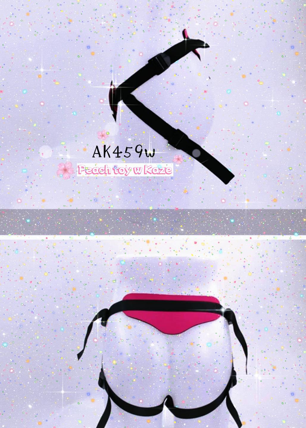 Pink strap on ( Ak459w )