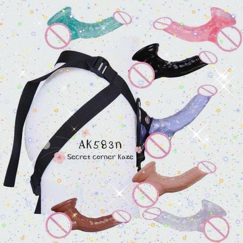 Dildo cong cong cho strap on ( Ak583n )