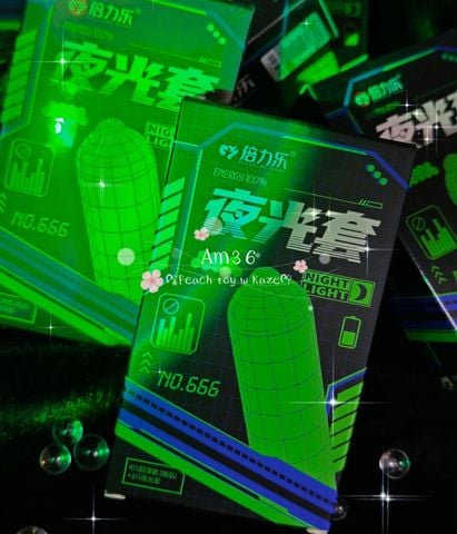 Condom glowing cyber style  ( Am36 )