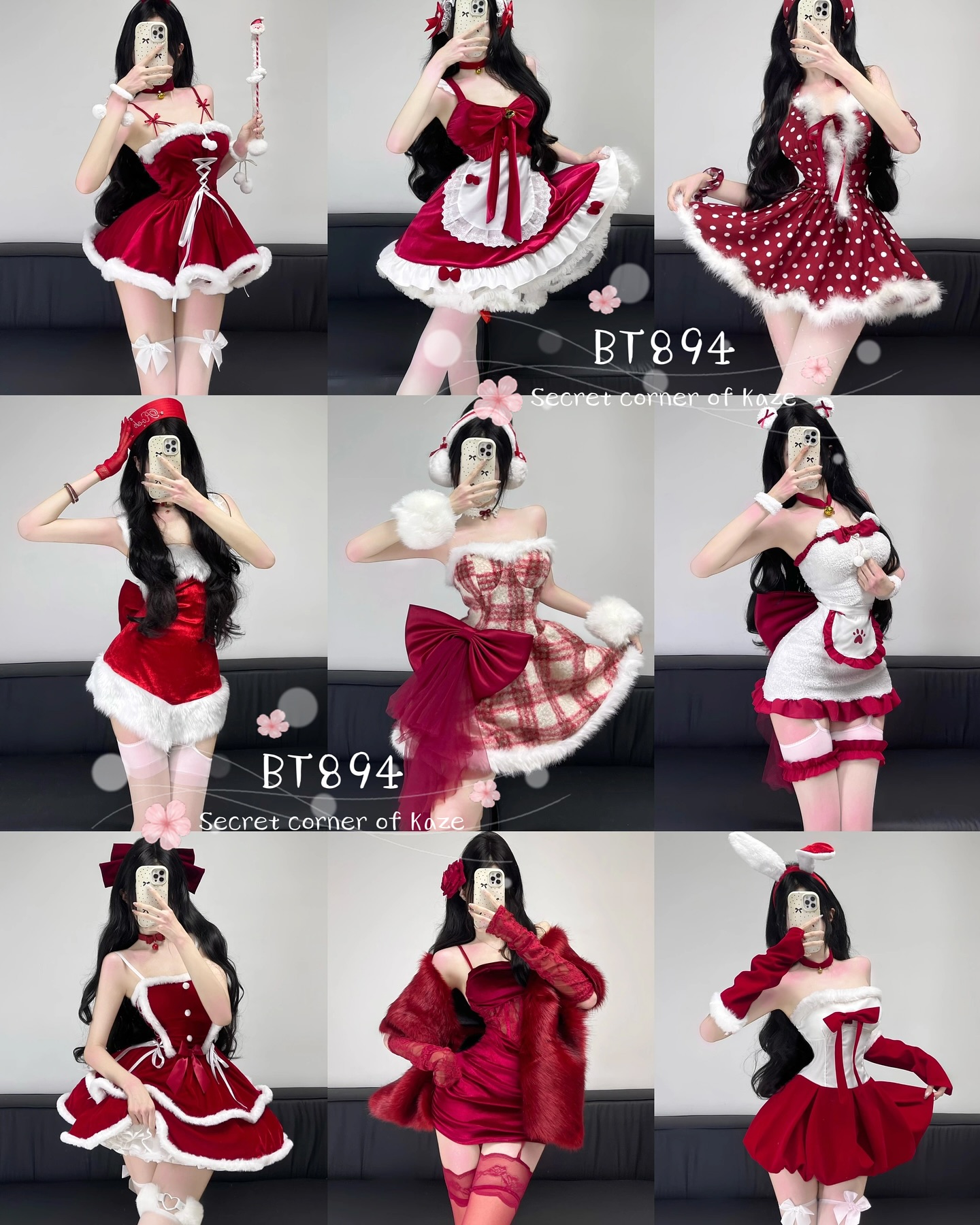 Set Chrismas girl ( BT894)