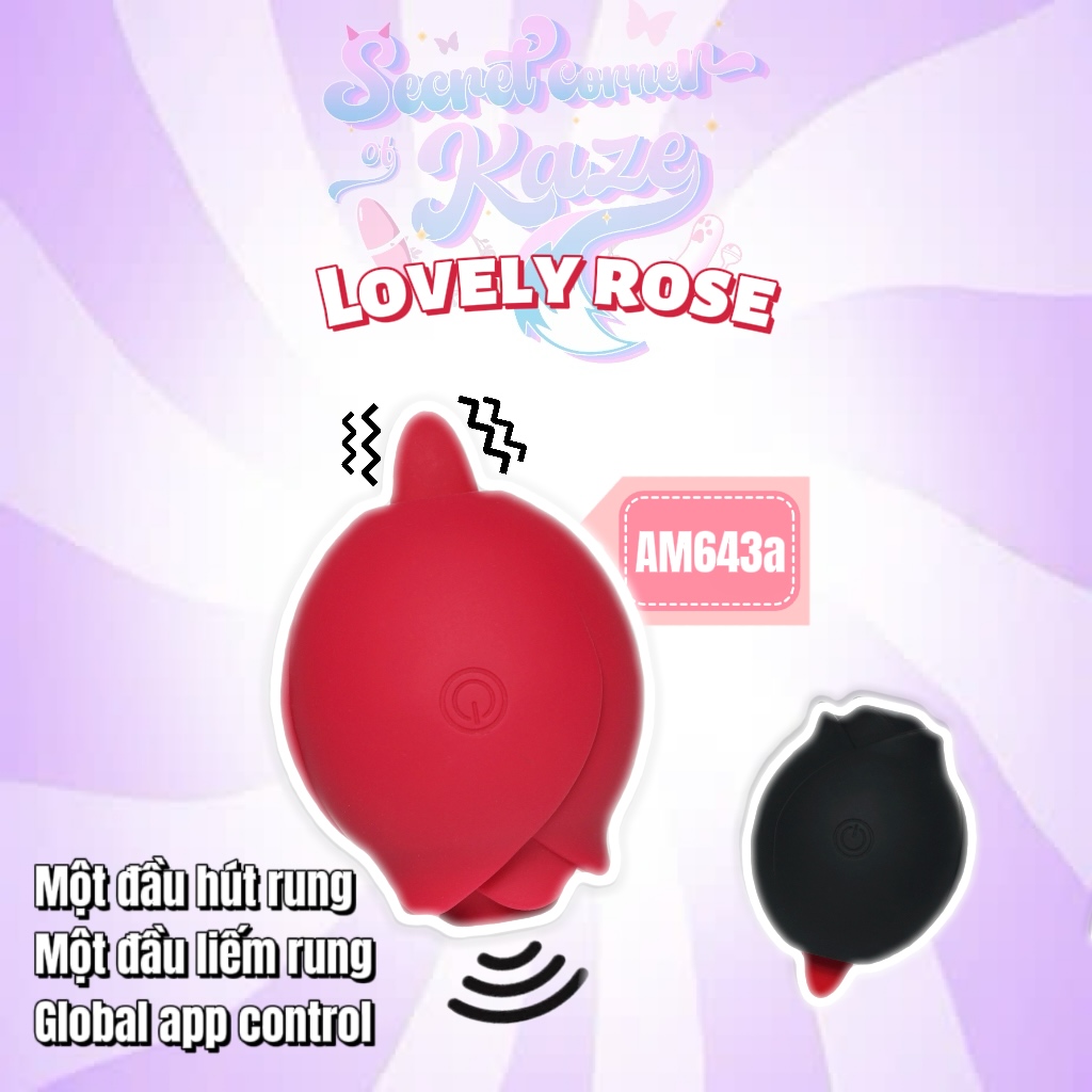 Hoa hồng hút liếm 2 đầu AM643a