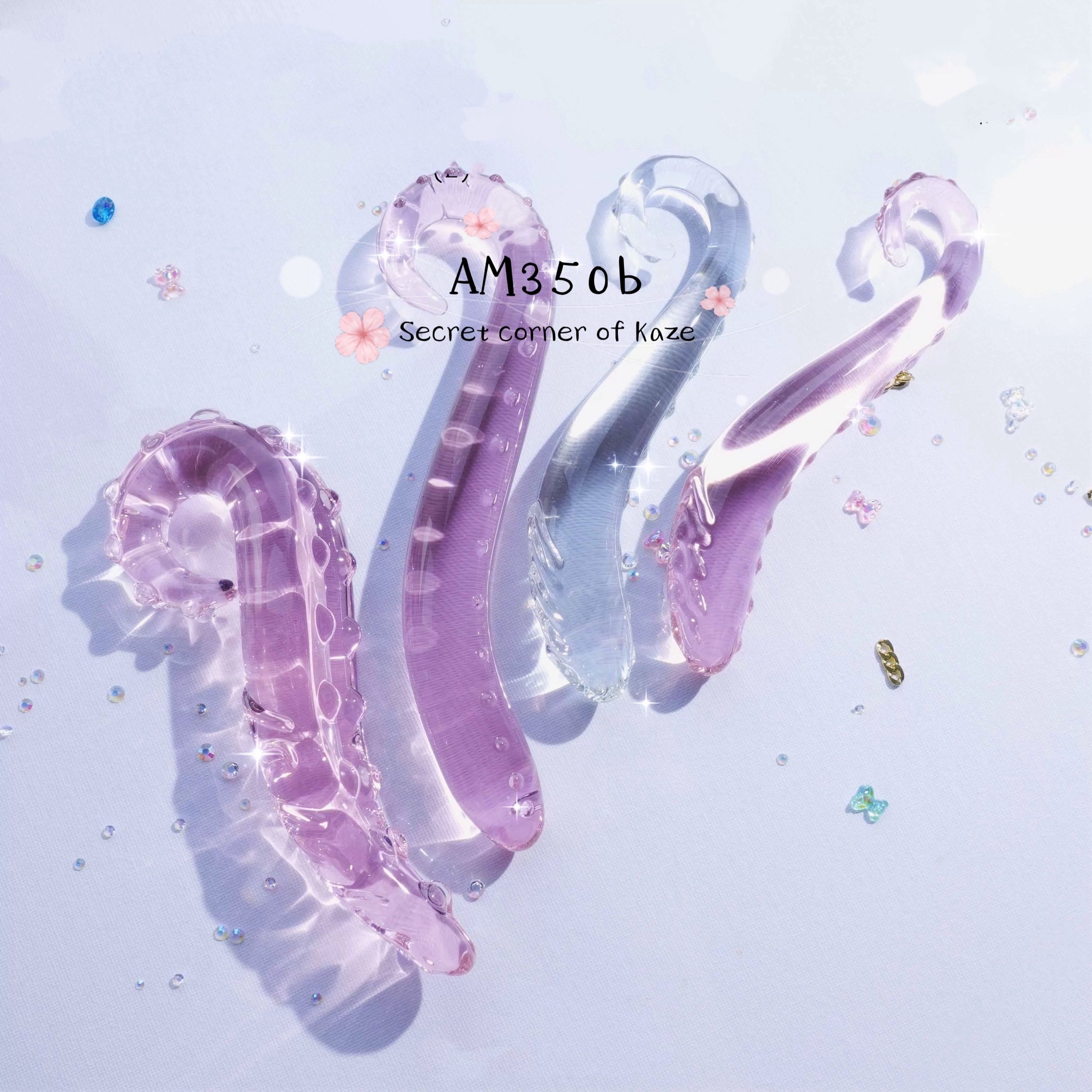 Buttplug glass tentacle AM350b