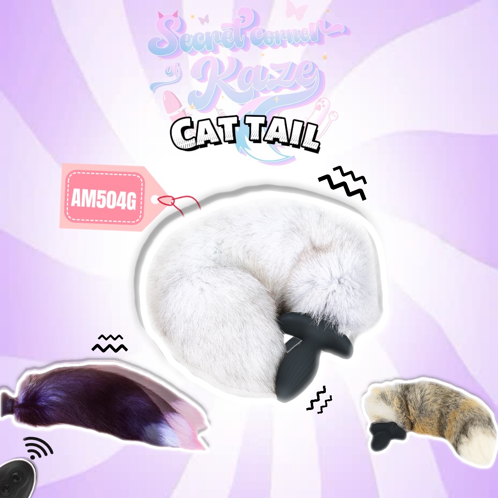 Buttplug cat tail rung cả đuôi AM504G