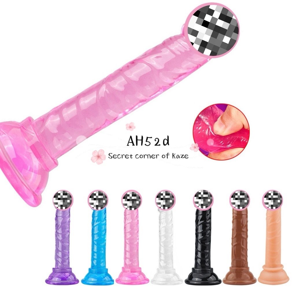 Sextoy silicone trong suốt ba màu SK20a