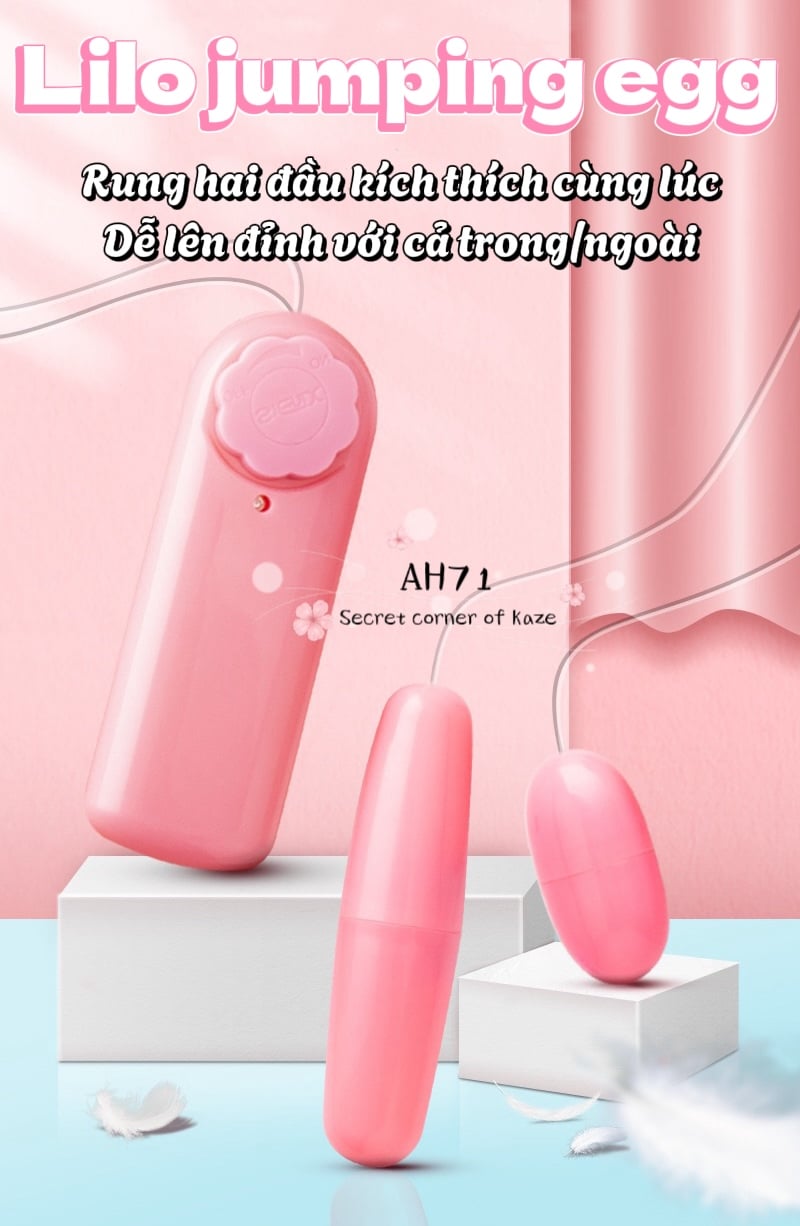 Lilo jumping egg sextoy trứng rung mini AH71