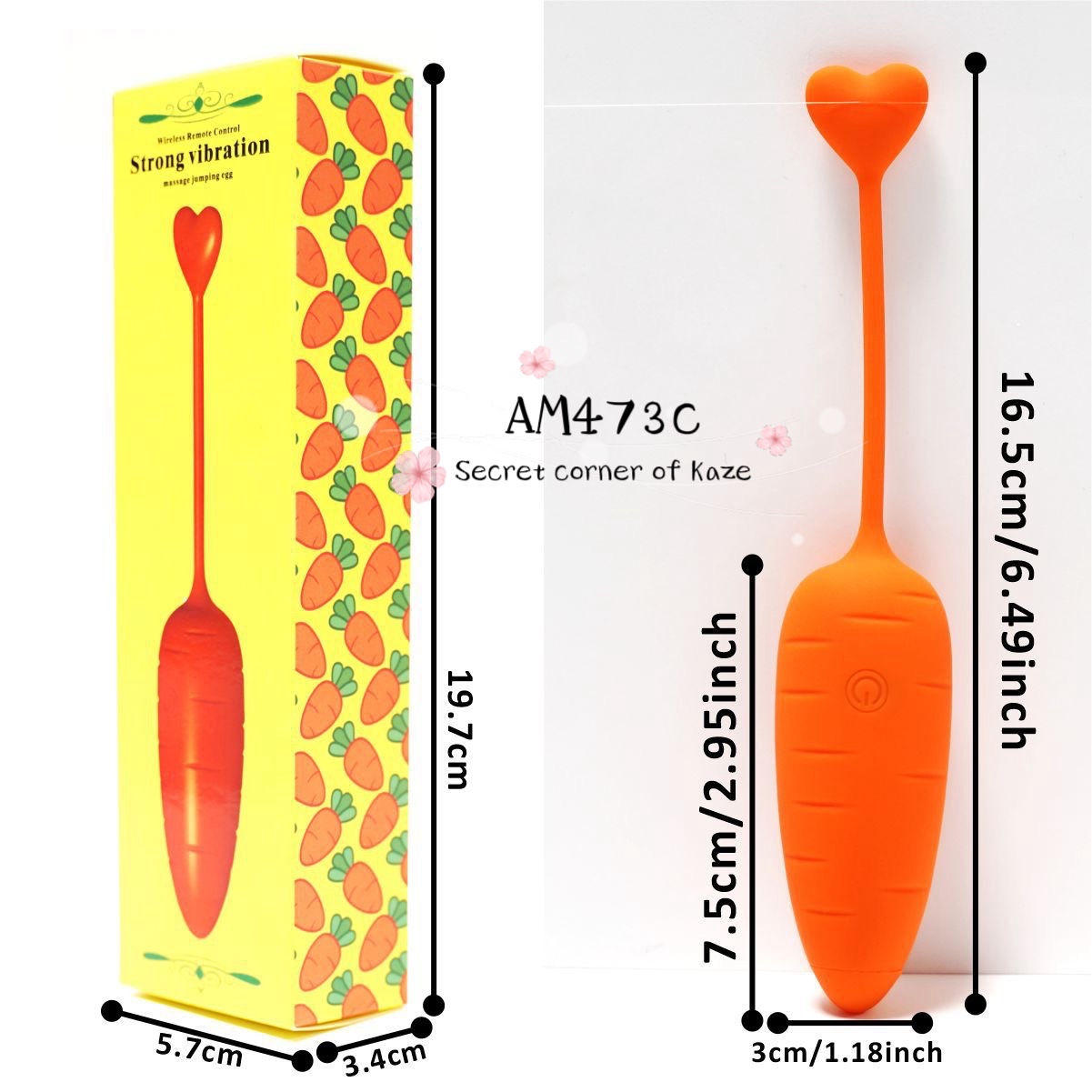 Cute carrot sextoy AM473c