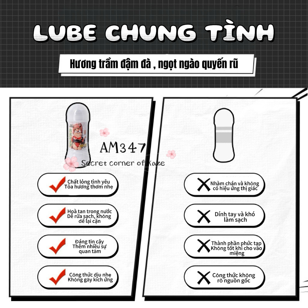 Gel lube sữa tinh trung AM347