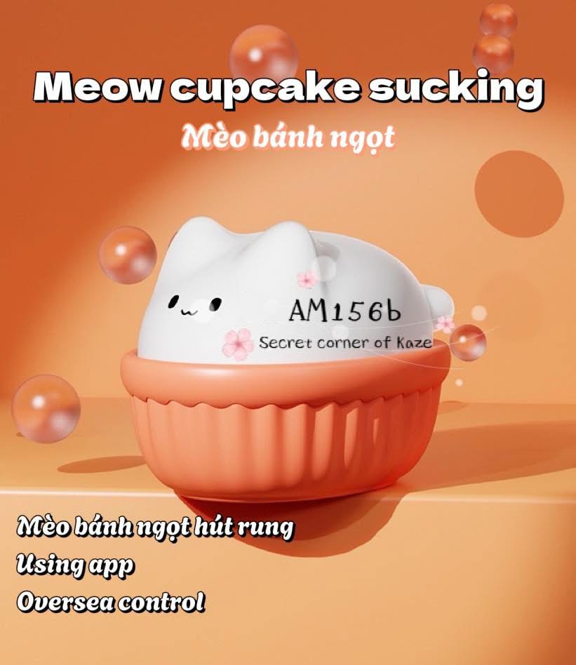 Cat cupcake sucking AM156b