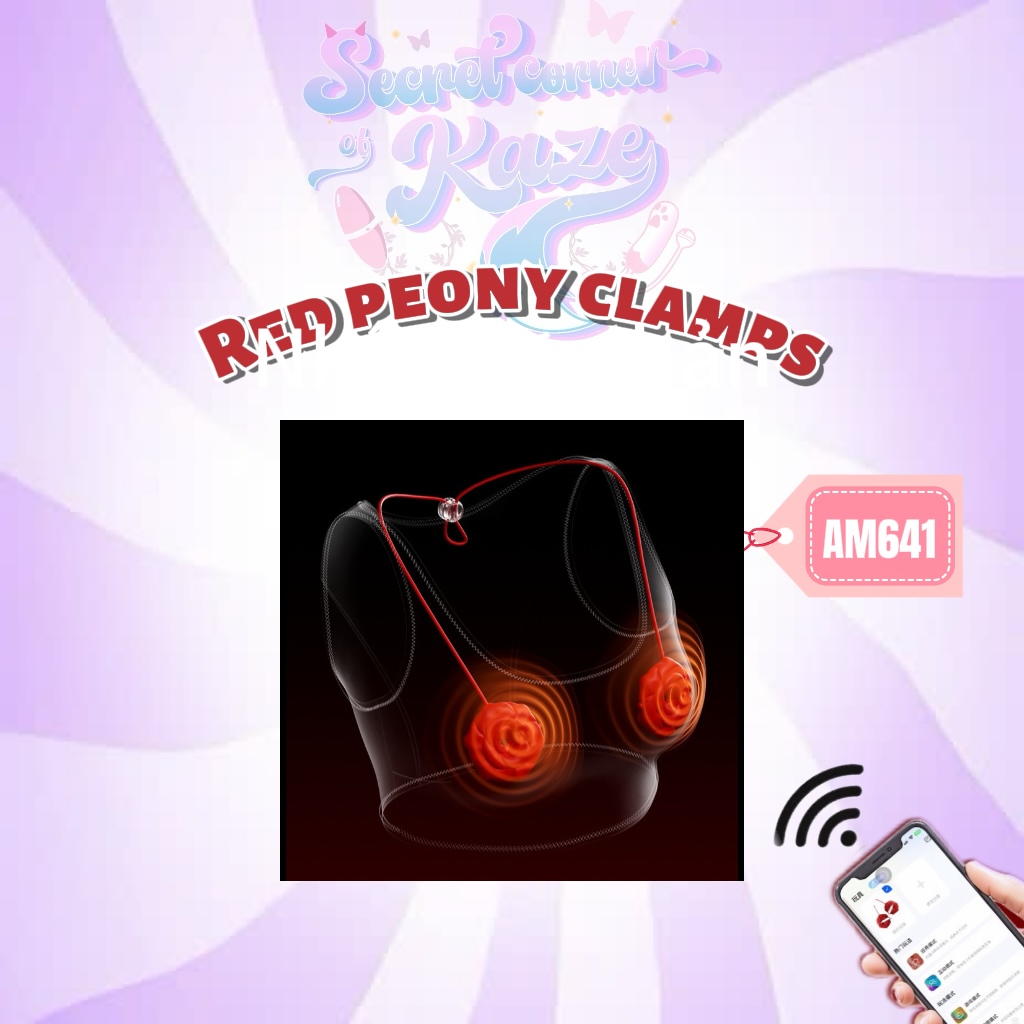 Kẹp rung dú hoa peony rung AM641