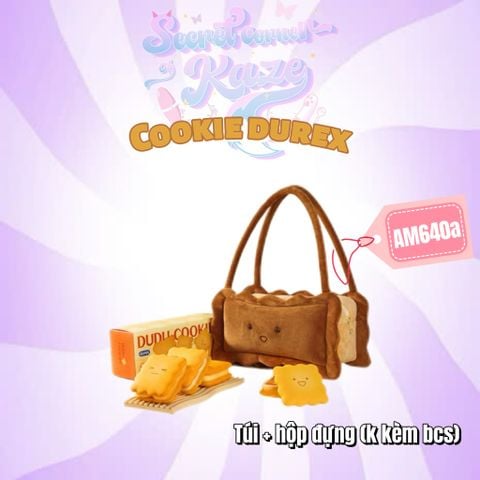 Box bánh quỳ kèm túi bánh durex limited AM640a