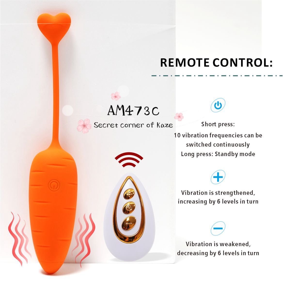 Cute carrot sextoy AM473c