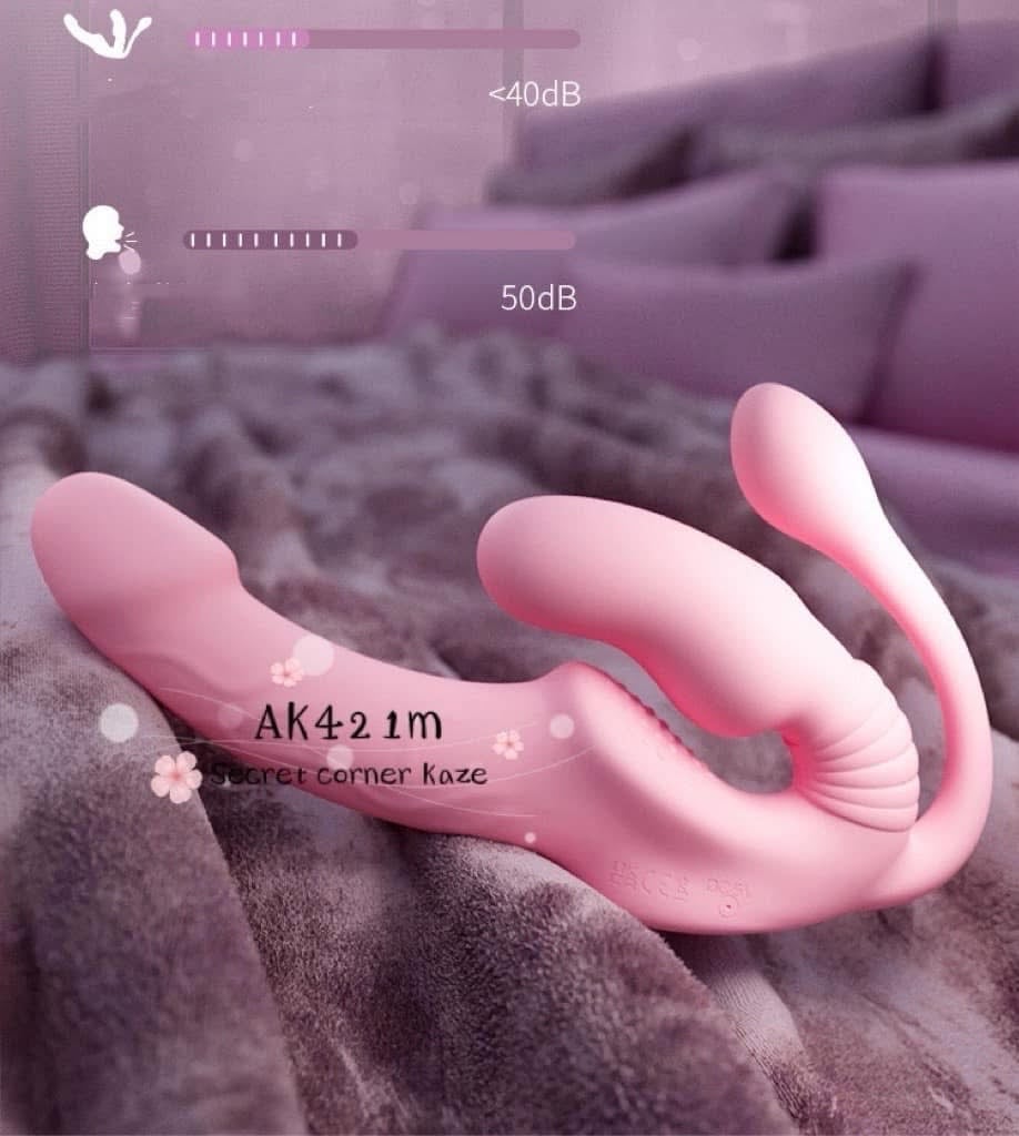 Triple sock vibrator toy lesbian AK421m